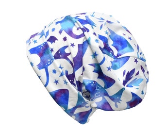 Dragon slouchy beanie hat