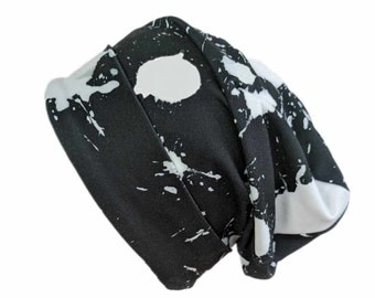 Splat slouchy beanie hat