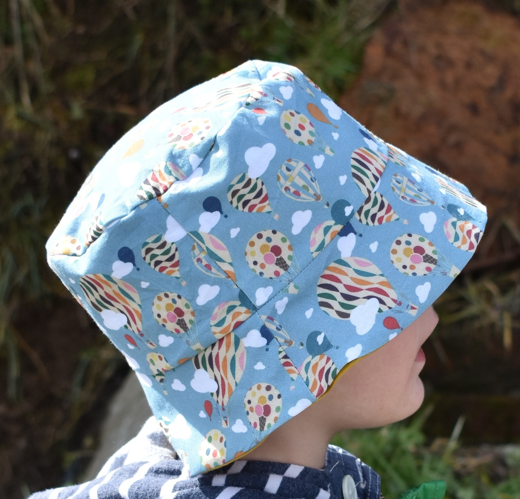 Handmade Reversible Cotton Bucket / Sun Hat. Unisex Baby & - Etsy