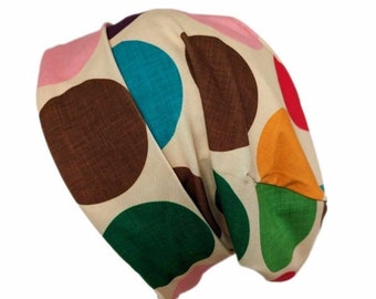 Big spot slouchy beanie hat