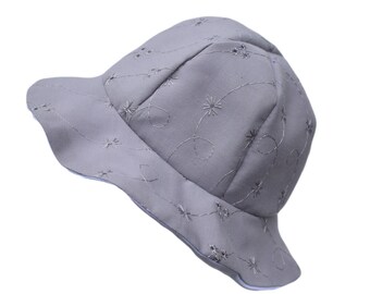 Baby lace embroidered sunhat