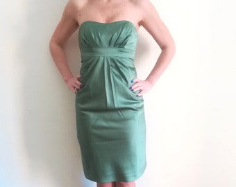 Woman ALFRED ANGELO DRESS Prom Dress Sweetheart Mini Dress Paris Green Ceremony Dress sz. 40