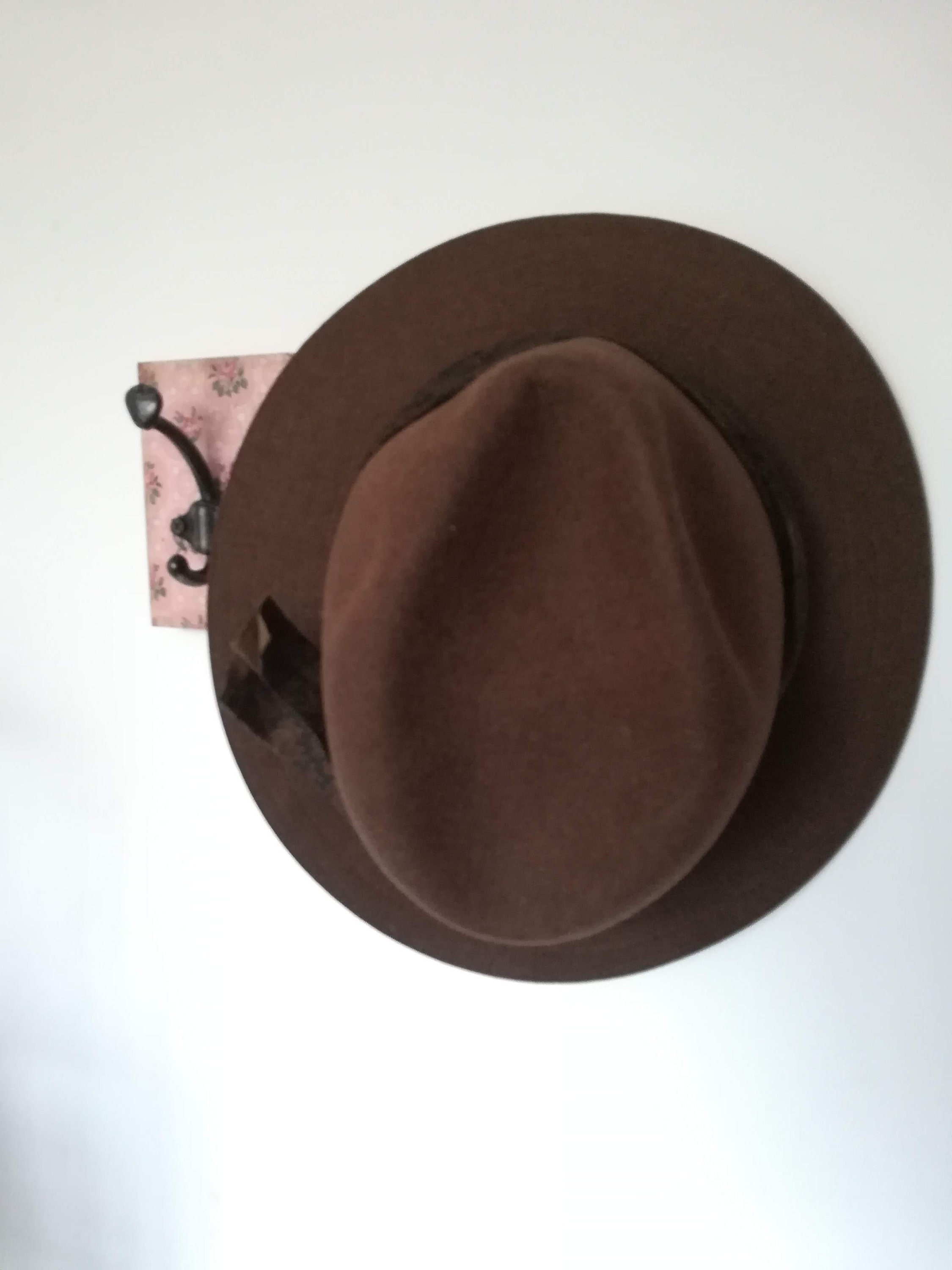 Hat Ideas Dobbs Anton Homburg Hat TESI Hazelnut FELT HAT Vintage