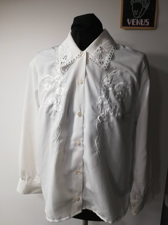 bertha collar blouse