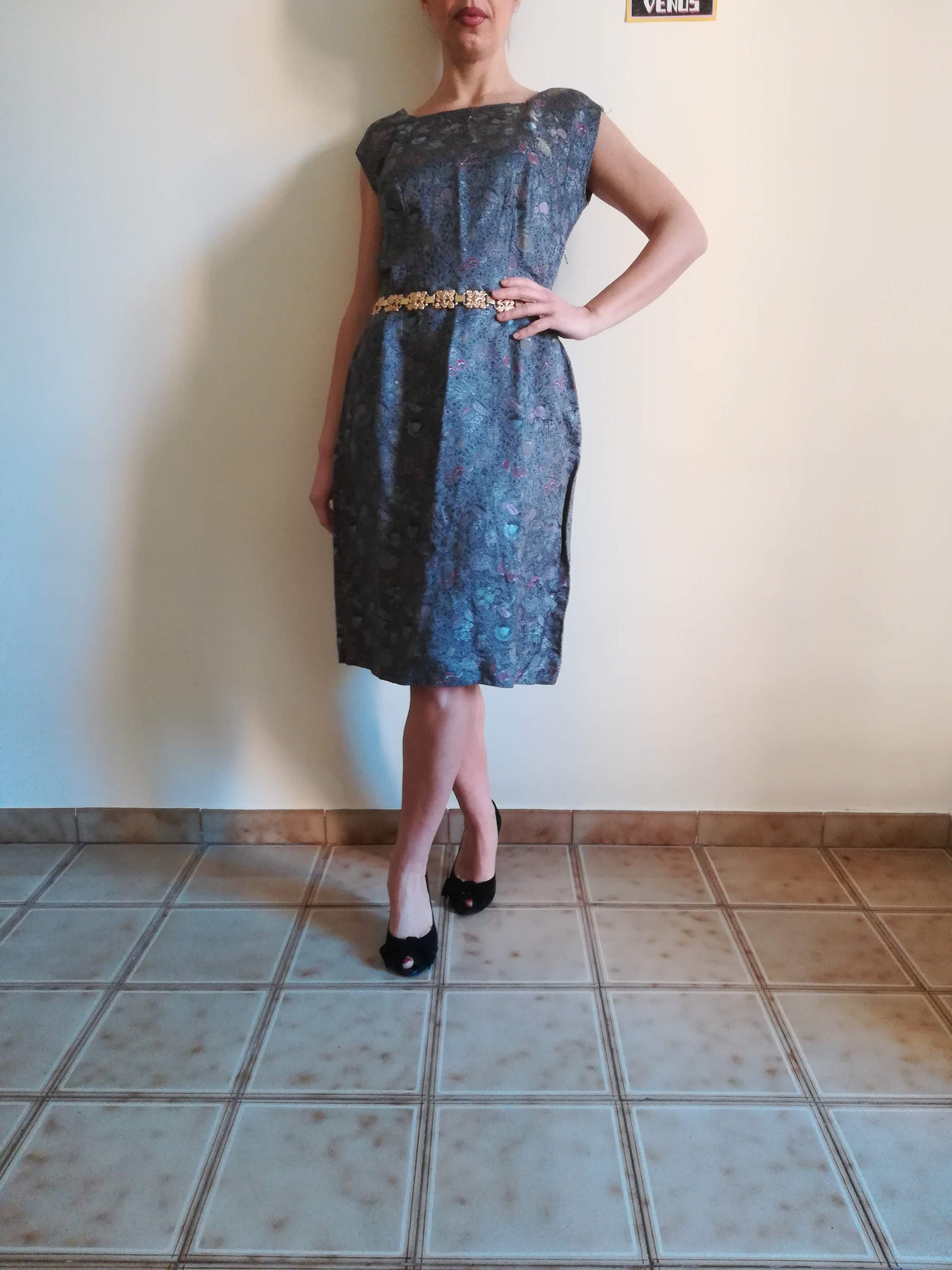silk pencil dress
