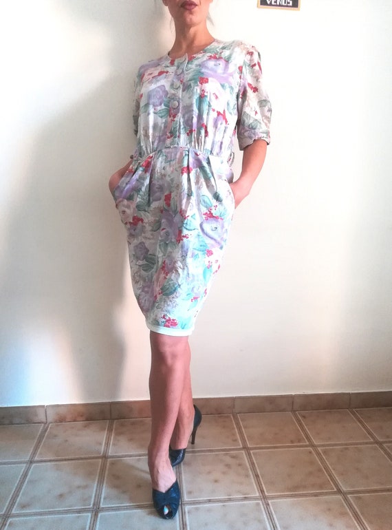 ecru vintage occasion dress