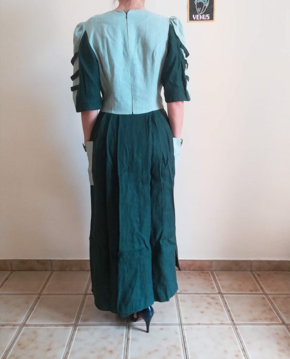 STEINBOCK DIRNDL DRESS Vintage 80 Woman Maxi Dres… - image 7