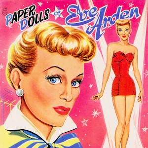 Vintage Paper Doll Printable PDF • eve Arden Paper Doll • 40s 1940s