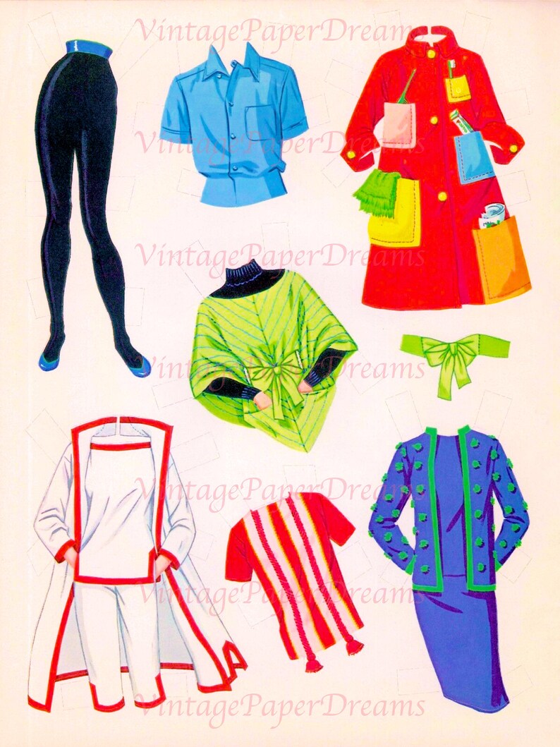 Barbie Paper Doll Printable PDF barbie Ken Paper Doll - Etsy