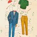 Vintage Paper Doll Printable PDF barbie Ken Paper Doll 60s 1960s Paper ...