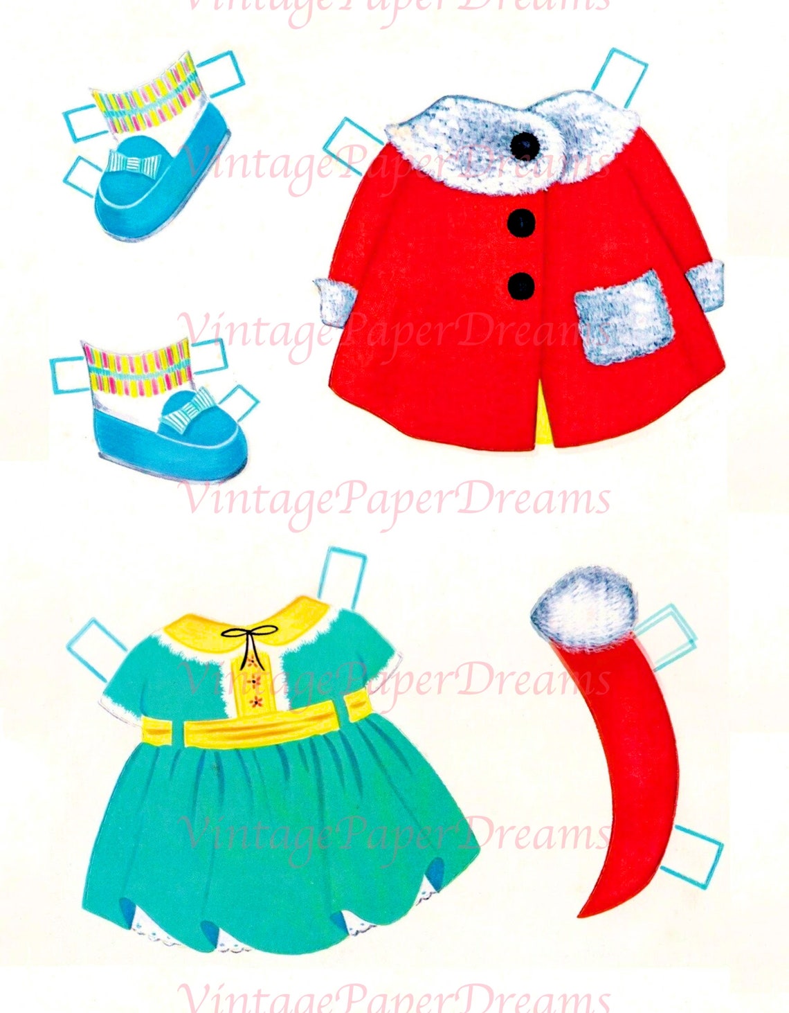 Vintage Paper Doll Printable PDF My Dolly Kisses Paper Doll - Etsy