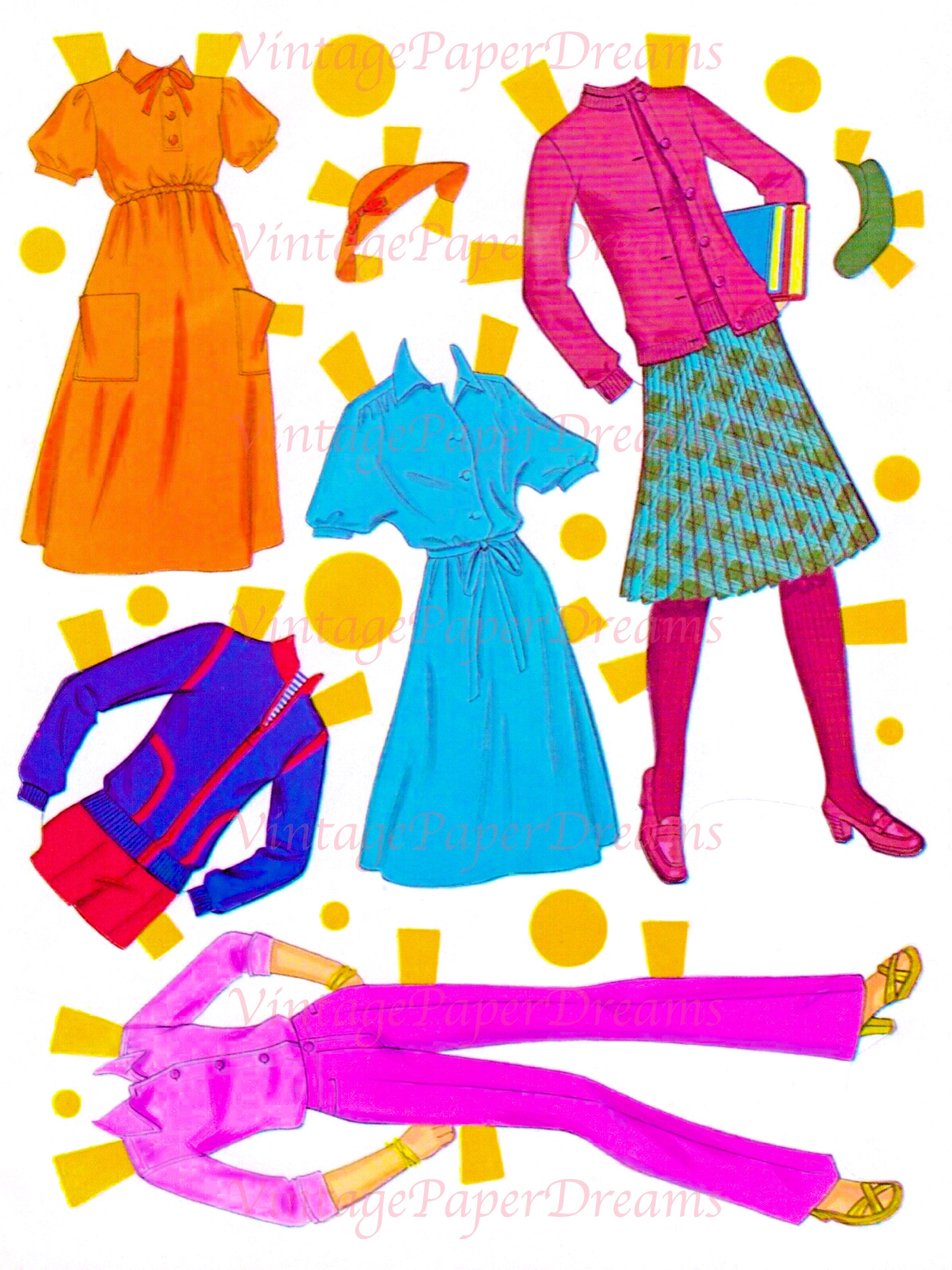 Vintage Paper Doll Printable PDF Skipper Paper Doll 80s 1980s Paper ...