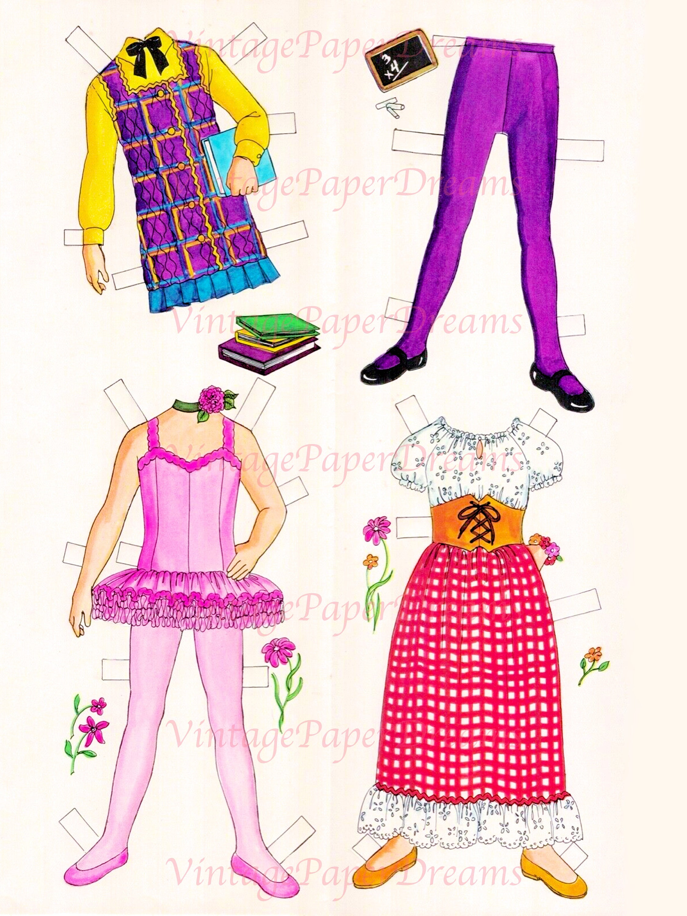 Vintage Paper Doll Printable PDF betsy Mccall Paper Doll 70s 1970s ...