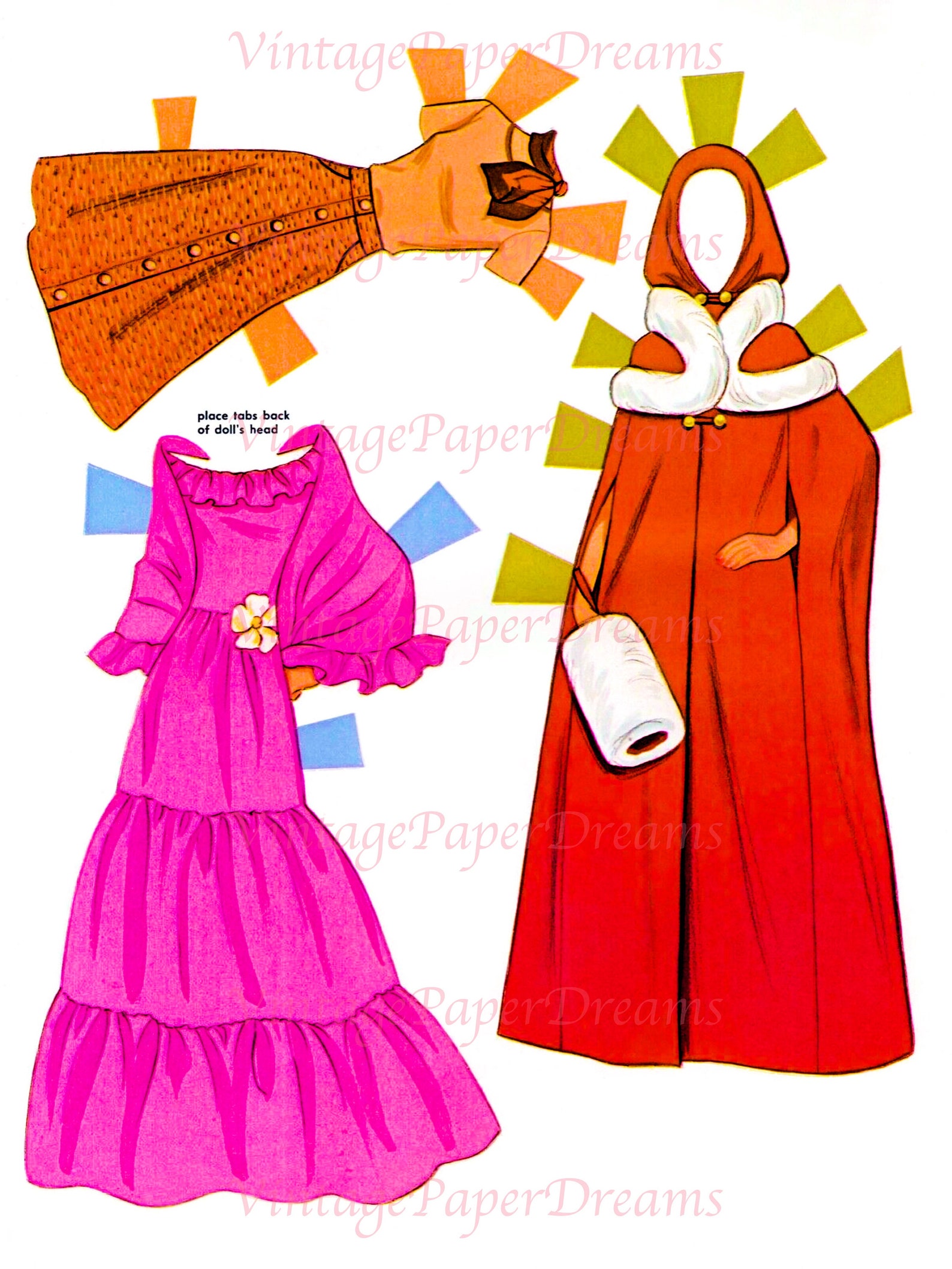 Barbie Paper Doll Printable PDF fashion Barbie Paper Doll Etsy