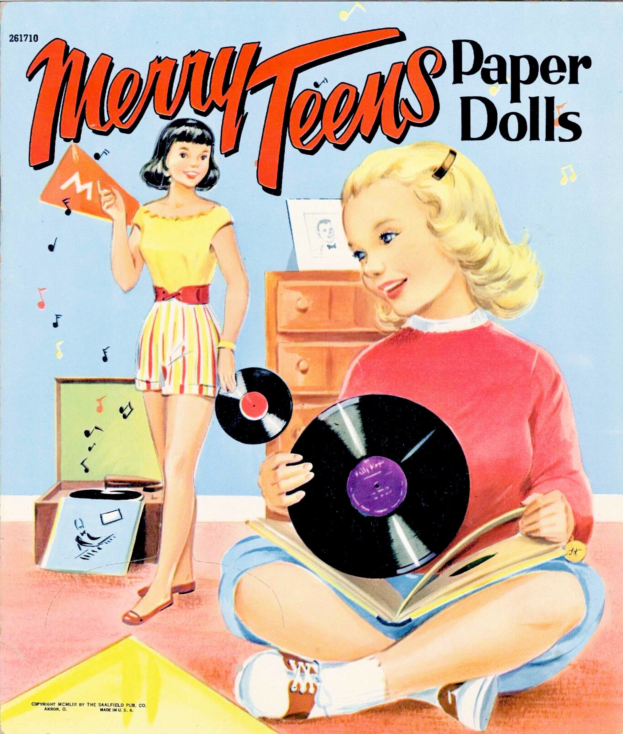 Vintage Paper Doll Printable PDF • best Friends Paper Dolls