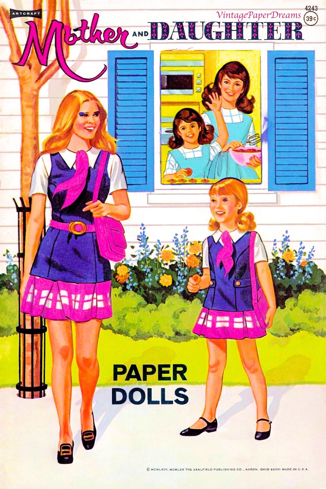 Vintage Paper Doll Printable PDF • mother Daughter Paper Doll • 60s Vintage Paper Doll Printable PDF • mother Daughter Paper Doll • 60s