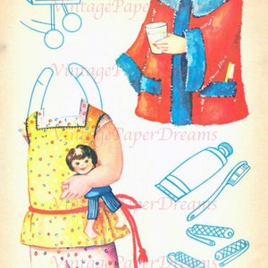 Vintage Paper Doll Printable PDF • sandy Paper Doll JPEG • 50s 1950s ...