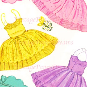 Vintage Paper Doll Printable PDF • happy Friends Paper Doll • 50s 1950s ...