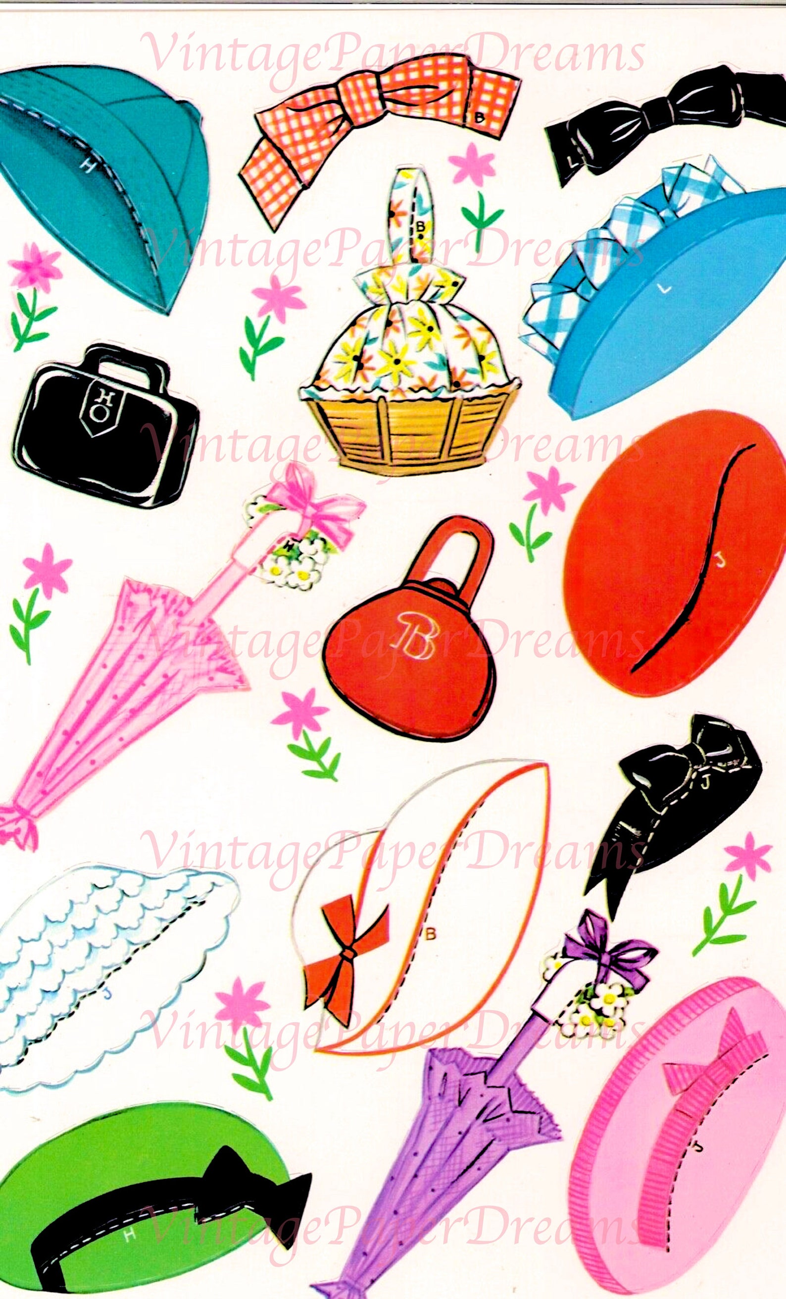 Vintage Paper Doll Printable PDF happy Friends Paper Doll 50s 1950s ...