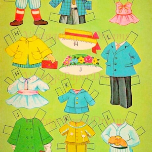Vintage Paper Doll Printable PDF • Dozen Cousins Paper Doll • 60s 1960s ...