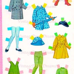Vintage Paper Doll Printable PDF JPEG • fairy Tale Heidi Paper Doll ...