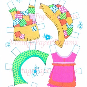 Vintage Paper Doll Printable PDF • daddy's Girl Paper Doll • 70s 1970s ...