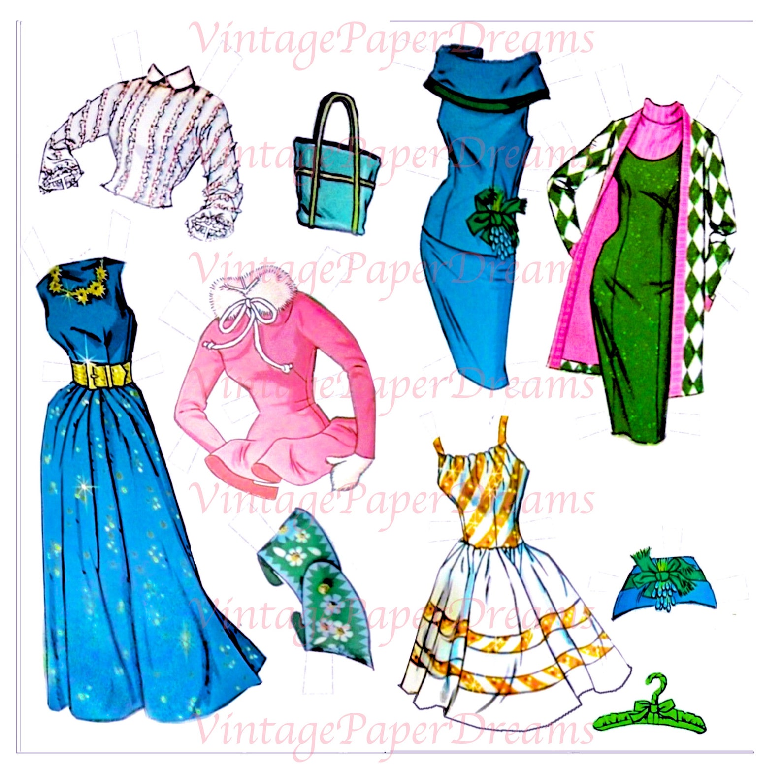 Barbie Paper Doll Printable PDF barbie Paper Doll Vintage - Etsy