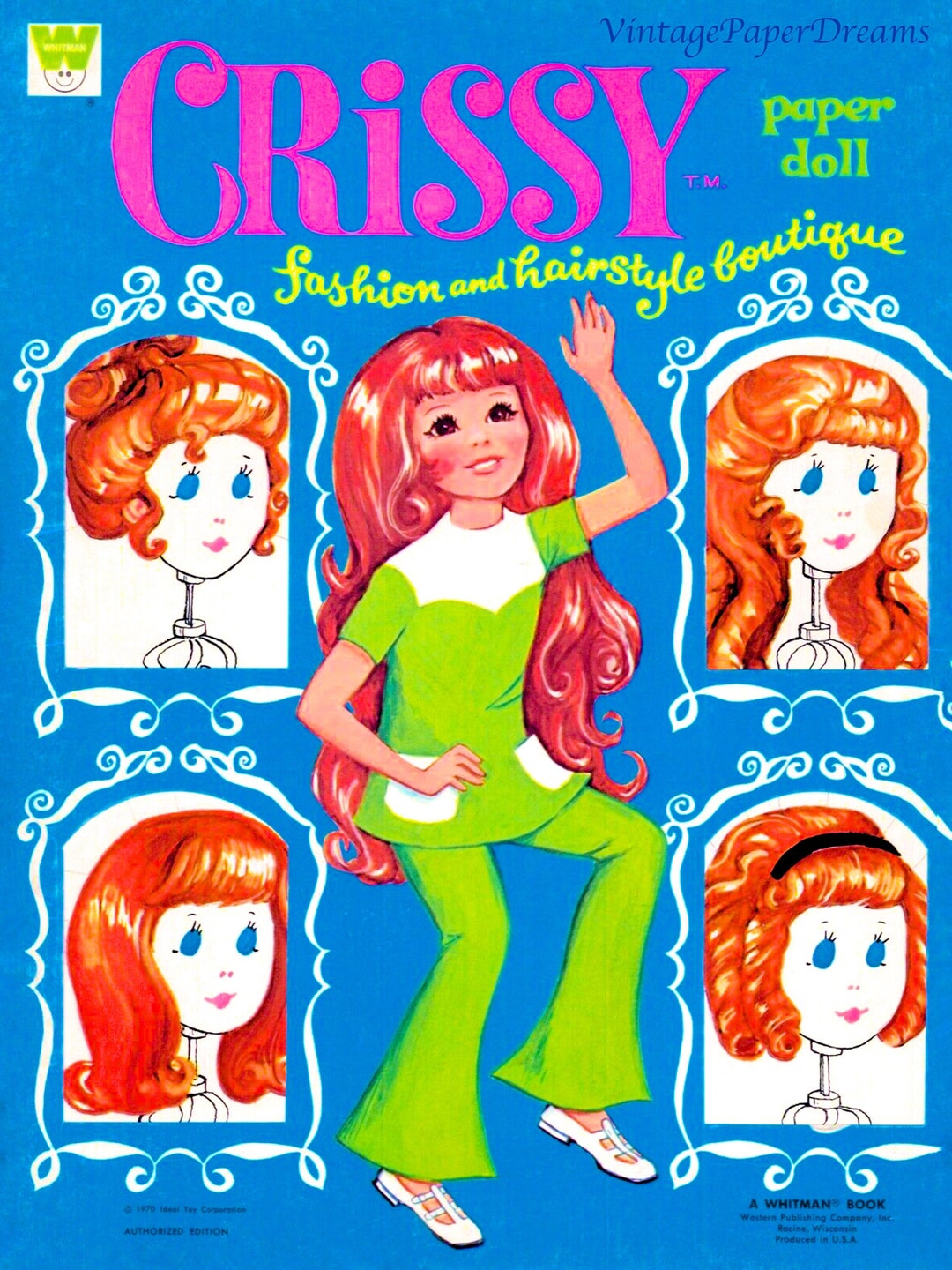 Vintage Paper Doll Printable PDF • crissy Paper Doll • 70s 1970s Paper ...