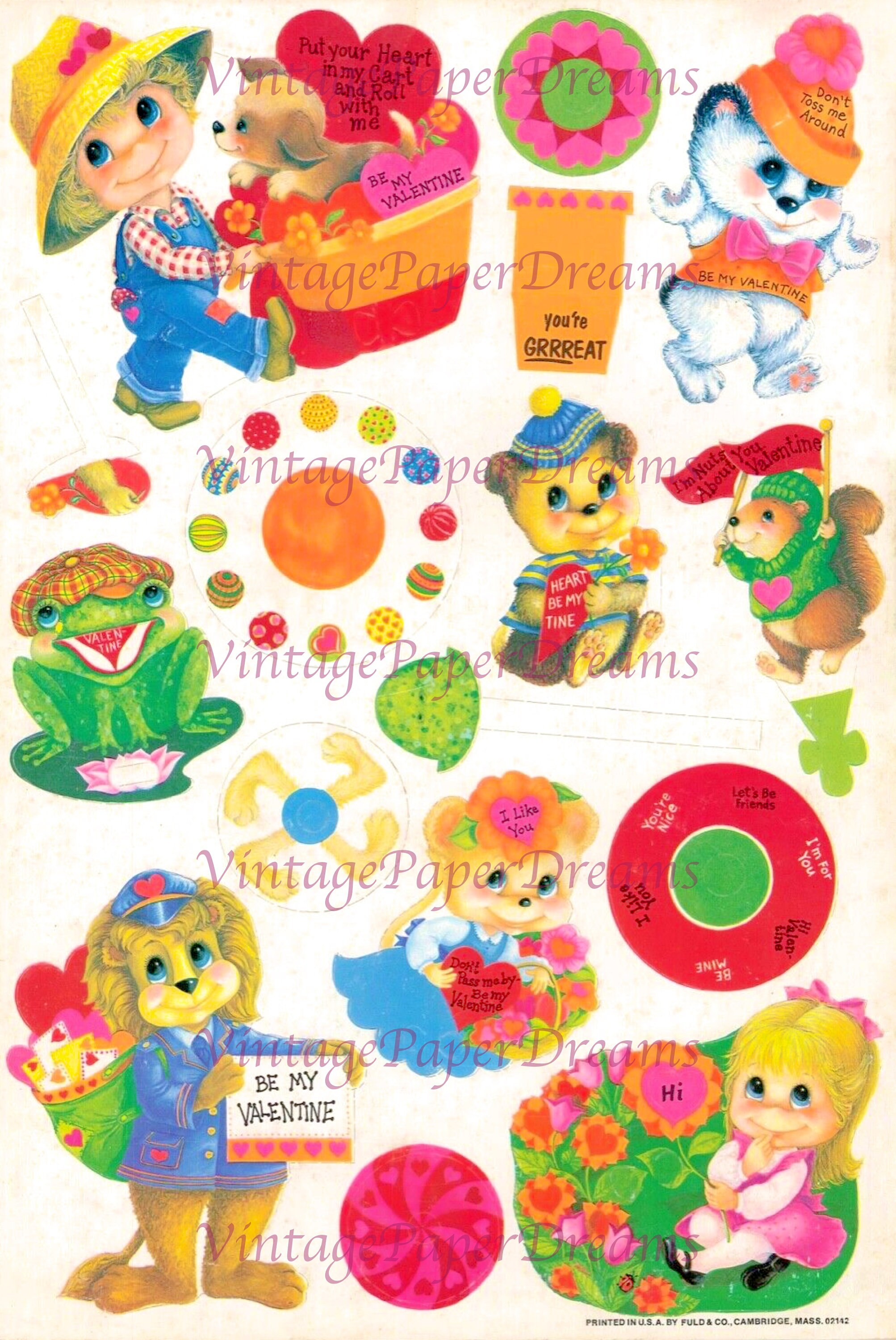 175 Valentines Activity Play Book Printable PDF • 1950s Holiday Card ...