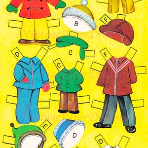 Vintage Paper Doll Printable PDF • Dozen Cousins Paper Doll • 60s 1960s ...