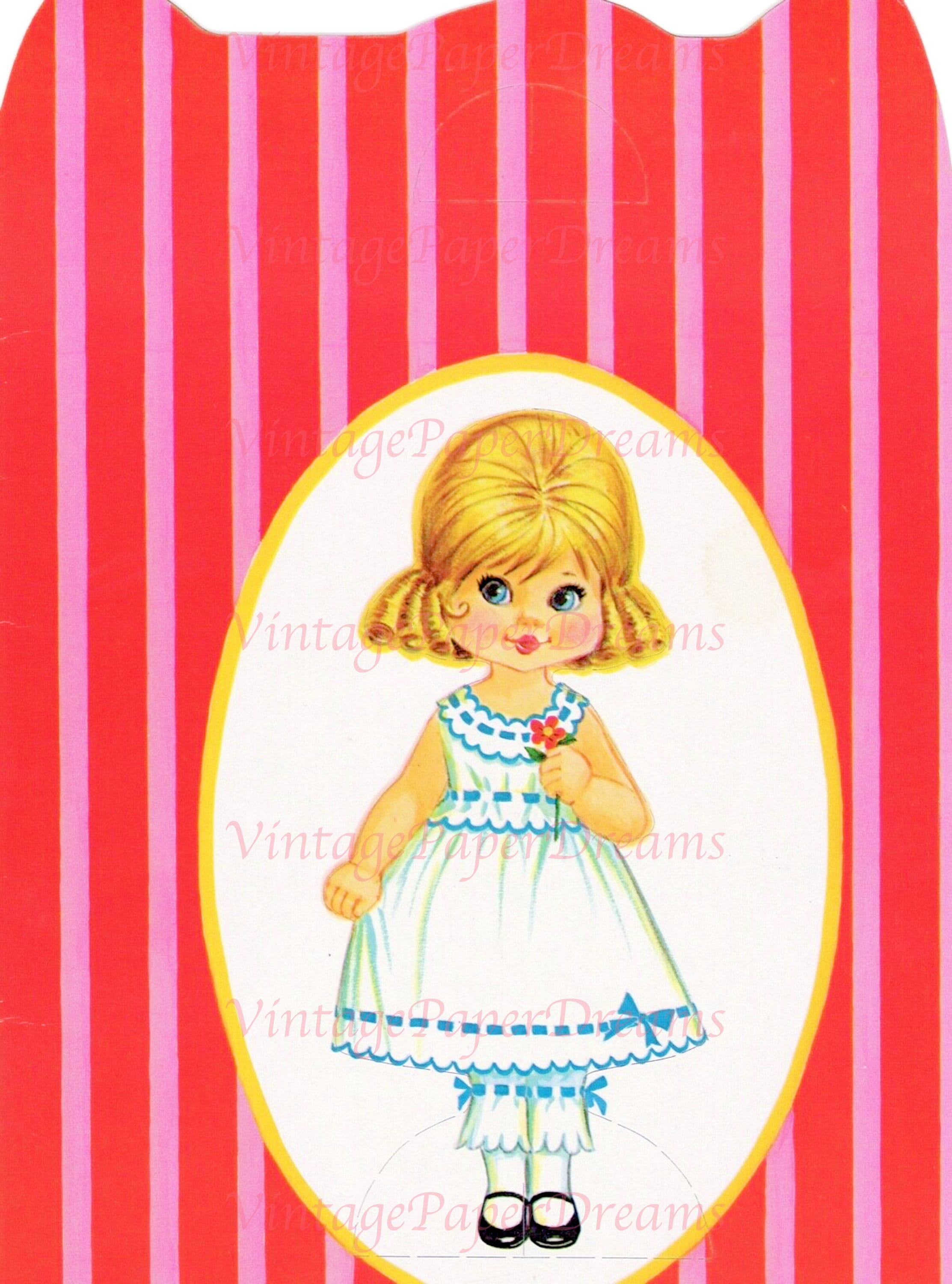 Vintage Paper Doll Printable PDF Goldilocks Three Bears Paper Dolls 70s ...