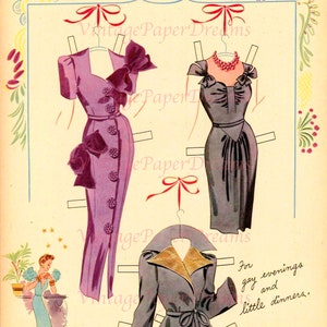 Vintage Paper Doll Printable PDF eve Arden Paper Doll 40s 1940s Paper ...