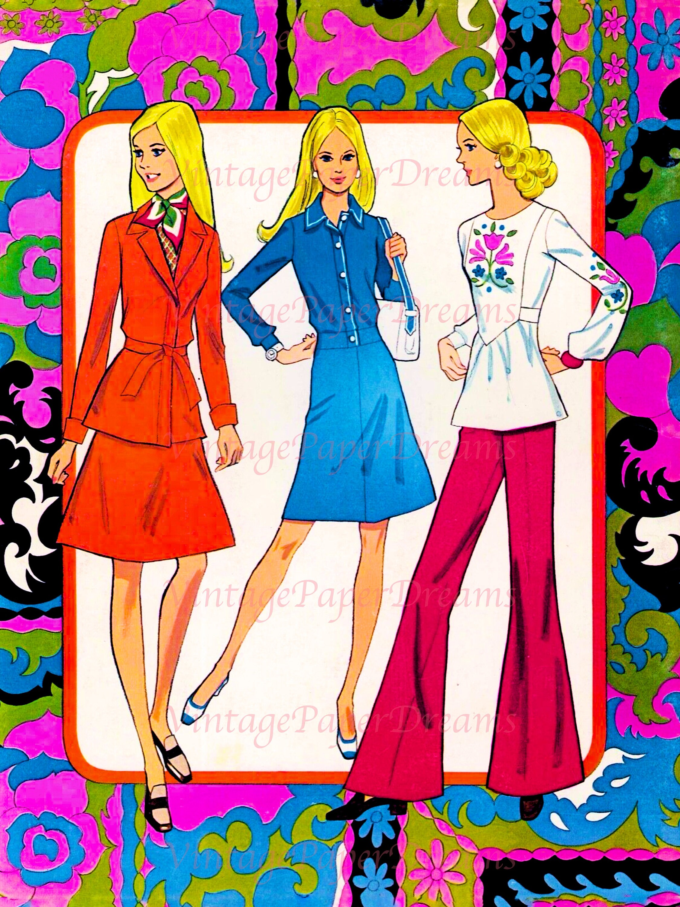 Barbie Paper Doll Printable PDF fashion Barbie Paper Doll - Etsy