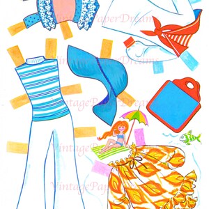 Vintage Paper Doll Printable PDF • crissy Paper Doll • 70s 1970s Paper ...