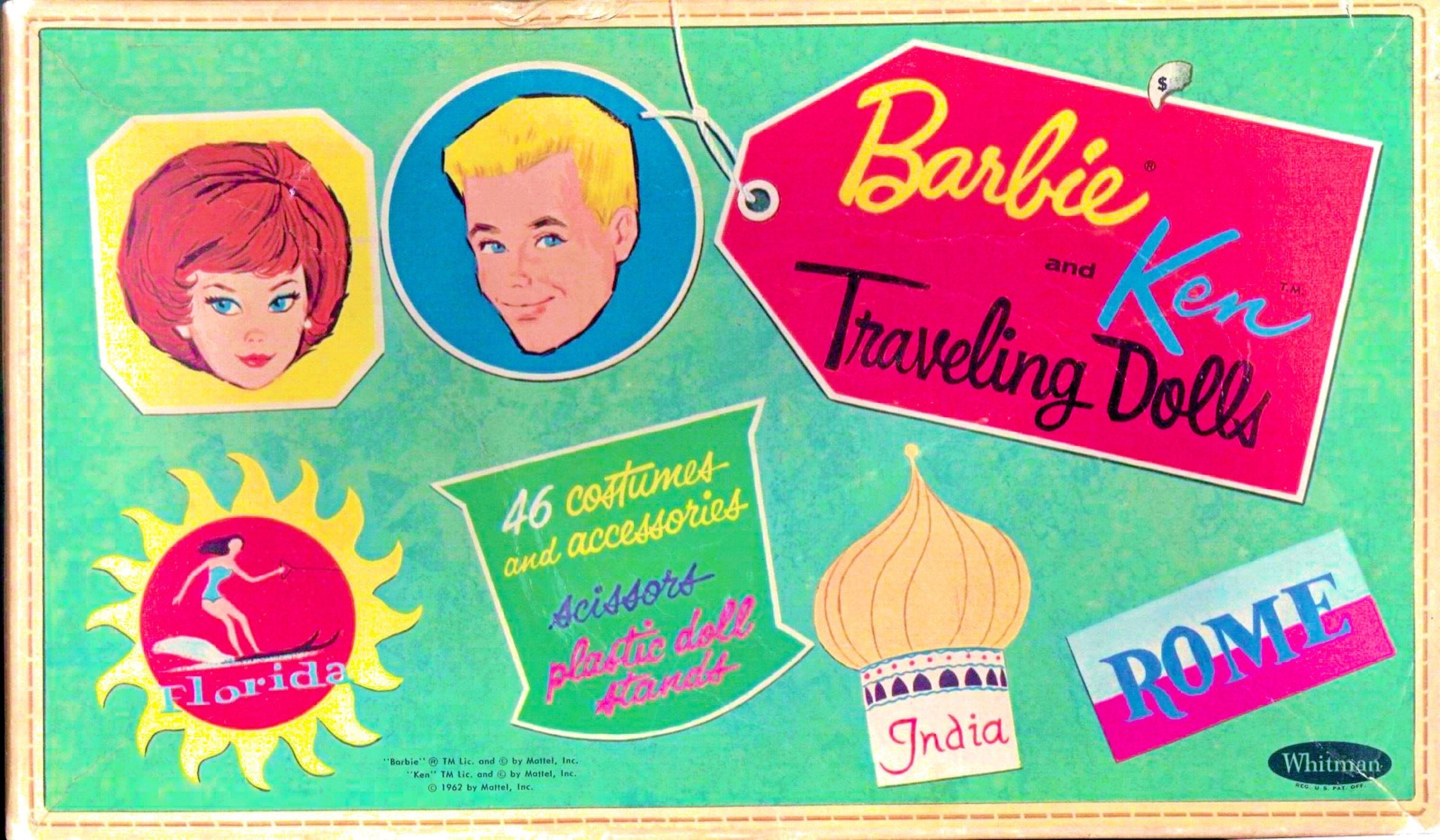 Vintage Paper Doll Printable PDF barbie Ken Paper Doll 60s 1960s Paper