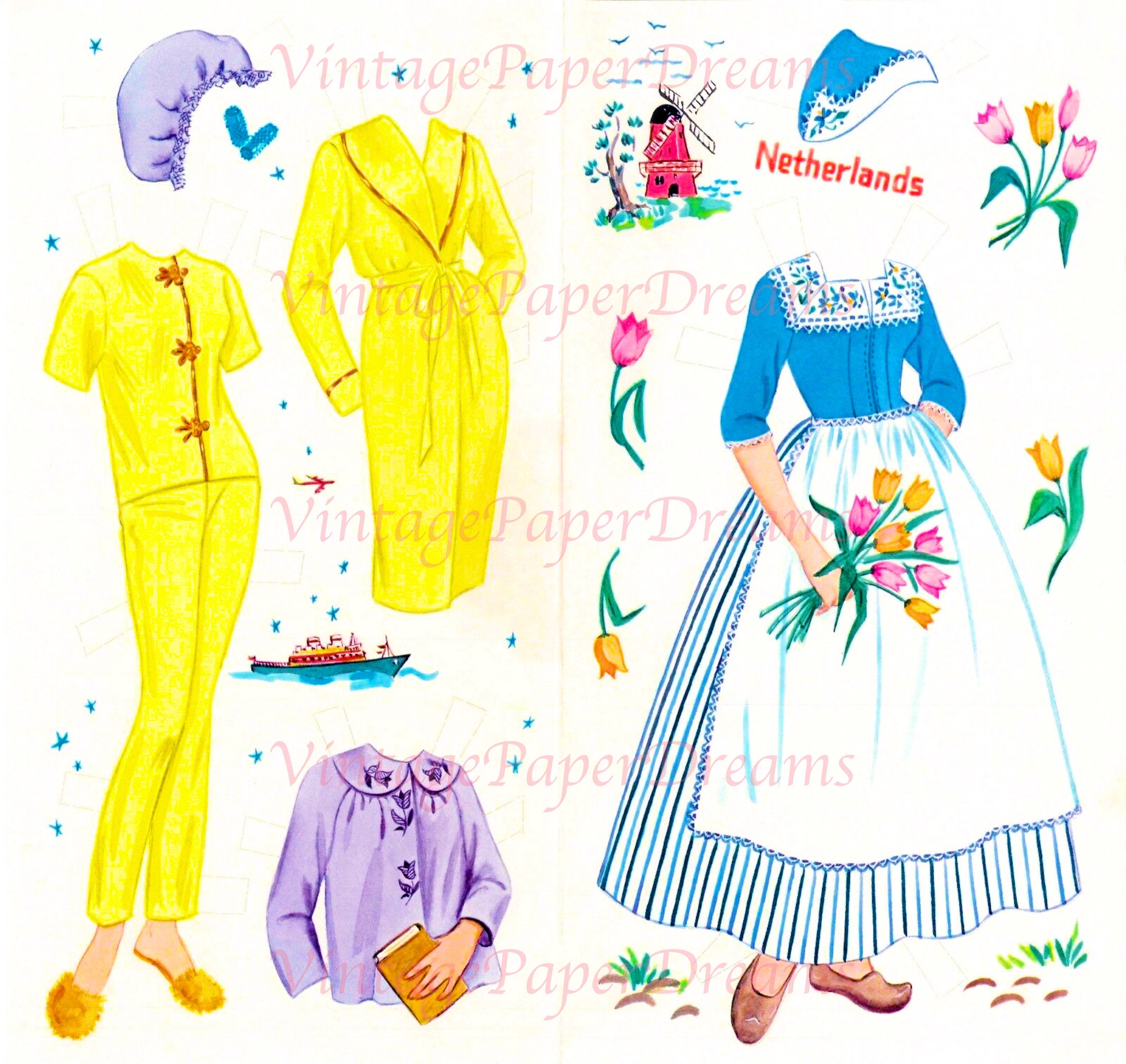 Barbie Paper Doll Printable PDF barbie Paper Doll Vintage - Etsy
