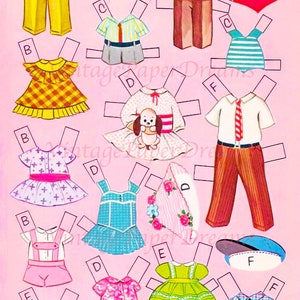 Vintage Paper Doll Printable PDF • Dozen Cousins Paper Doll • 60s 1960s ...