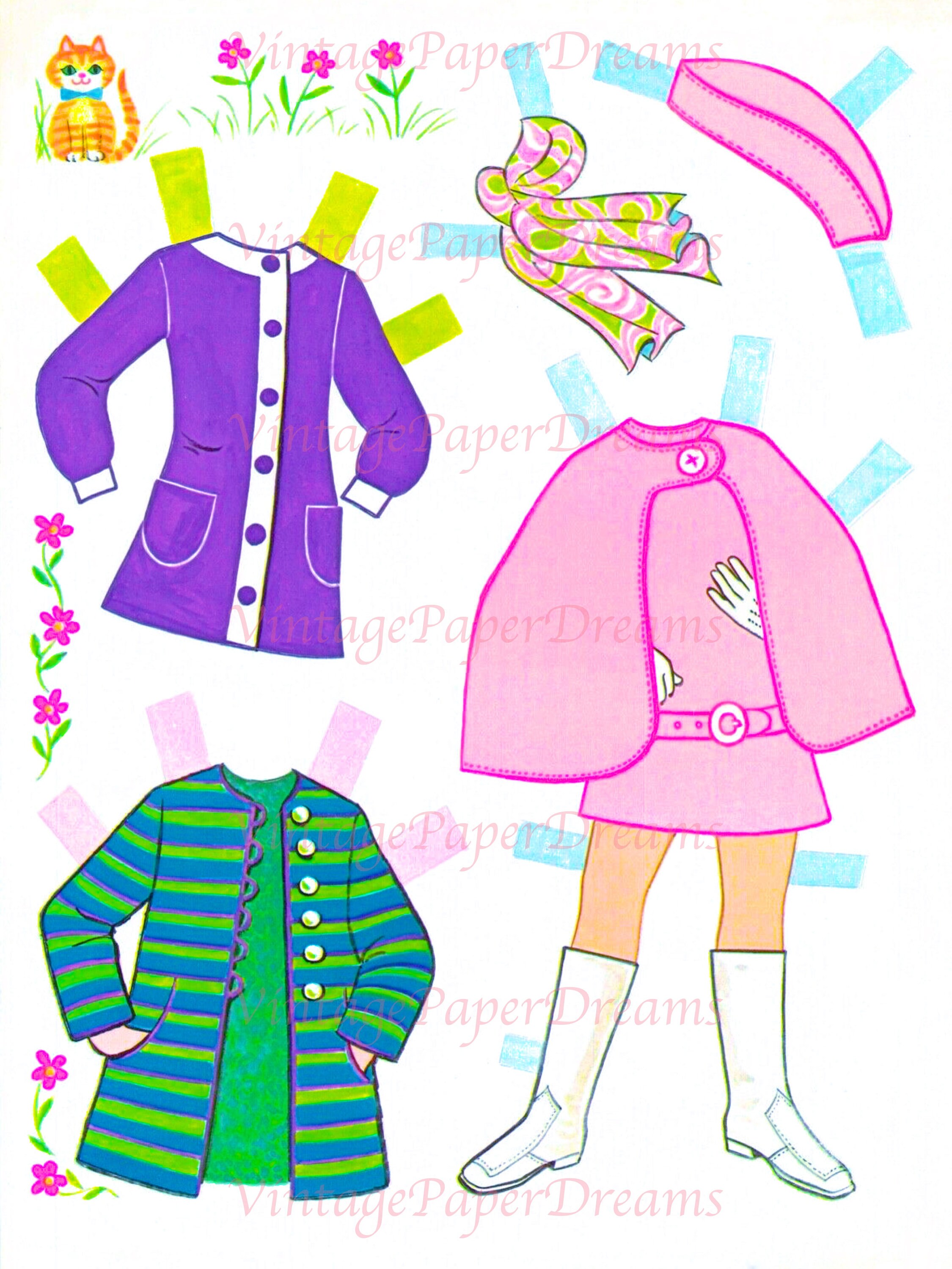 Vintage Paper Doll Printable PDF crissy Paper Doll 70s 1970s Paper Doll ...