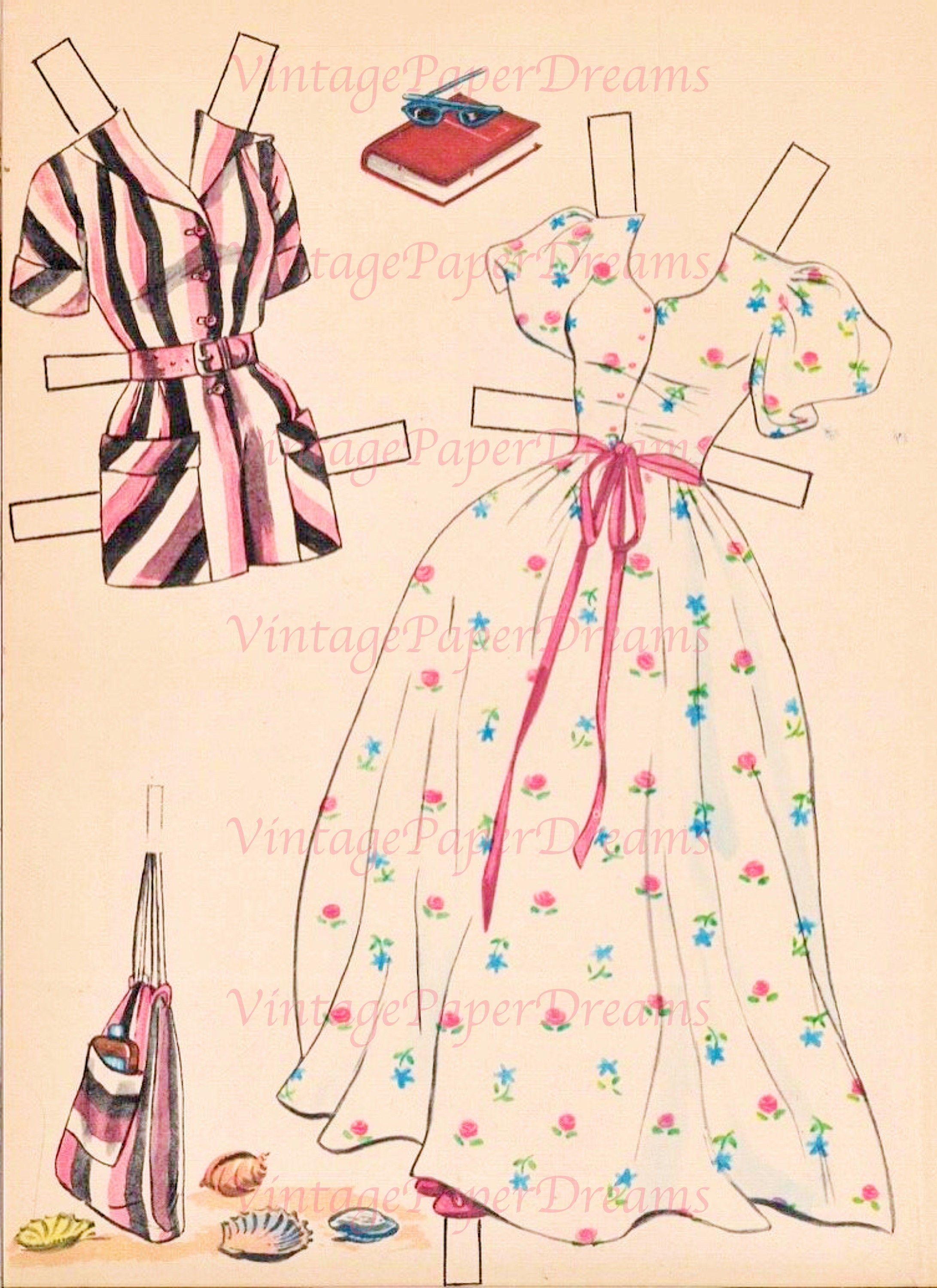 Vintage Paper Doll Printable PDF doris Day Paper Doll 1954 50s 1950s ...