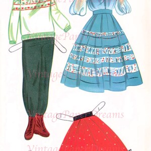 Vintage Paper Doll Printable PDF Nancy Takes a Trip Paper Doll 60s ...