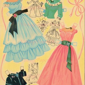 Vintage Paper Doll Printable PDF • best Friends Paper Dolls • 50s 1950s ...
