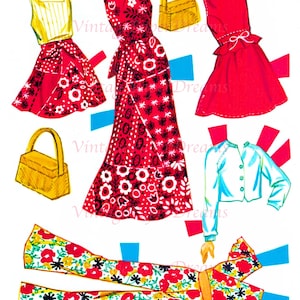 Vintage Paper Doll Printable PDF Skipper Paper Doll 70s - Etsy