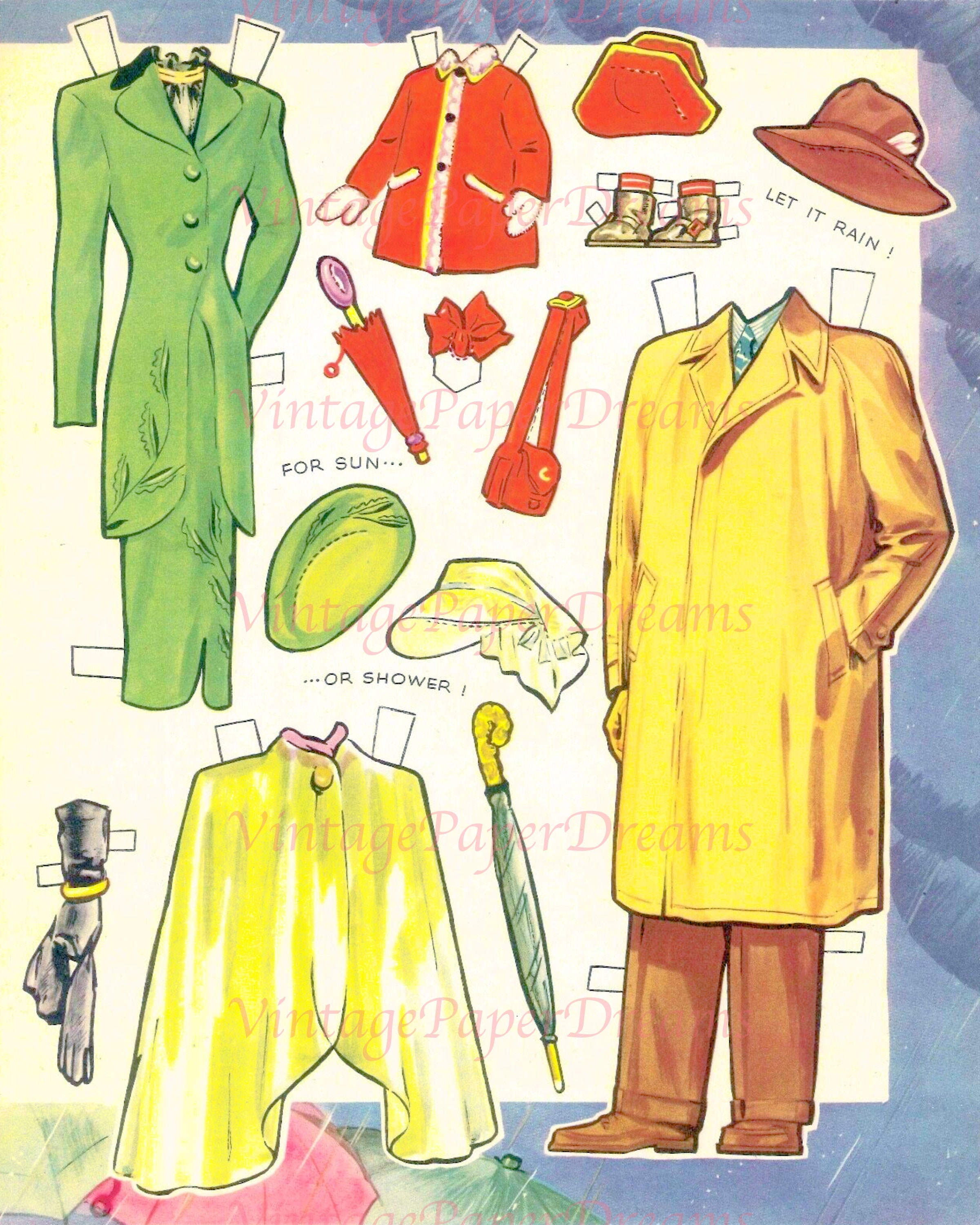 Vintage Comic Book Art Printable PDF blondie Paper Dolls 40s 1940s ...