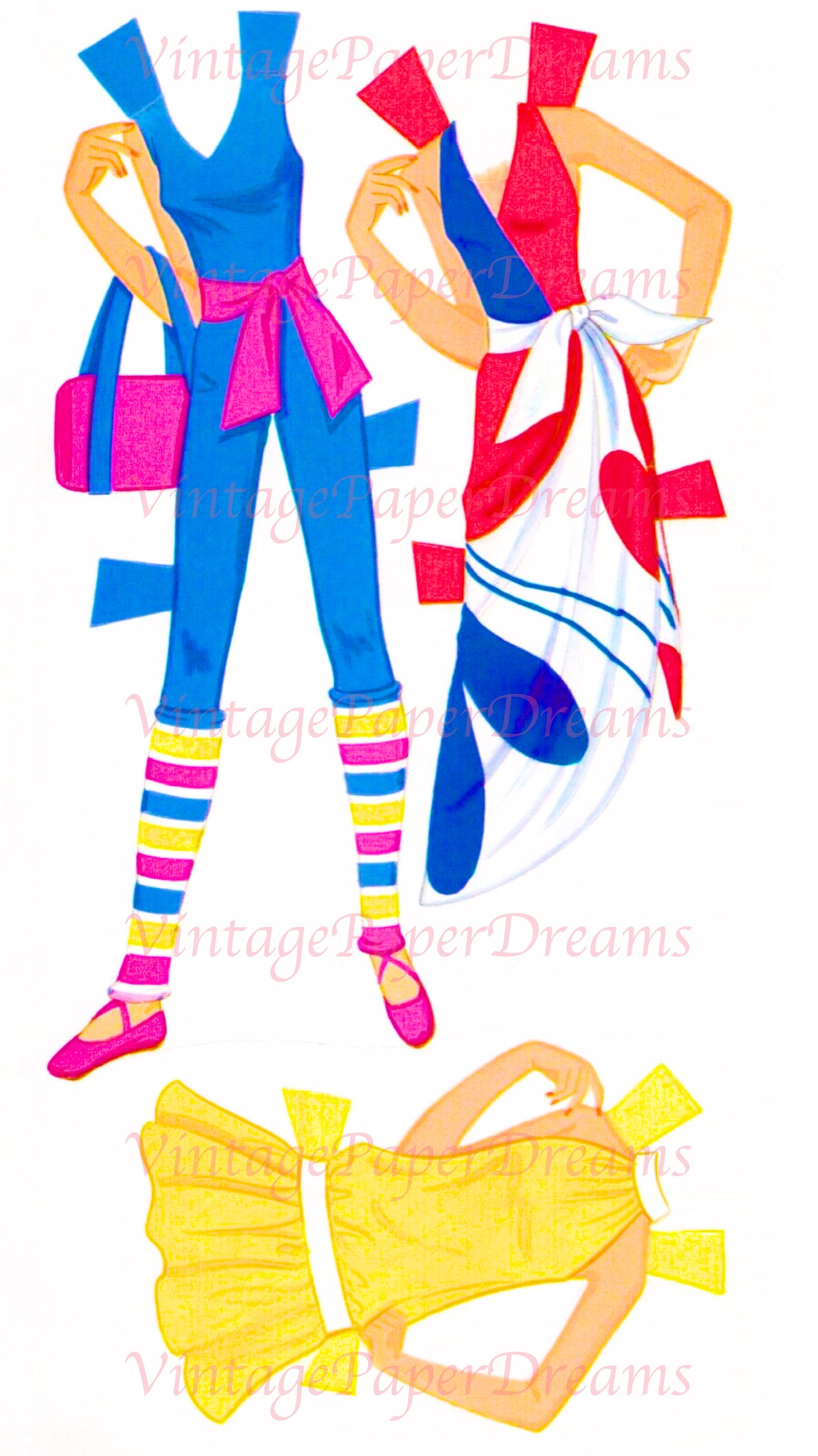 Barbie Paper Doll Printable PDF Crystal Barbie Paper Doll Etsy