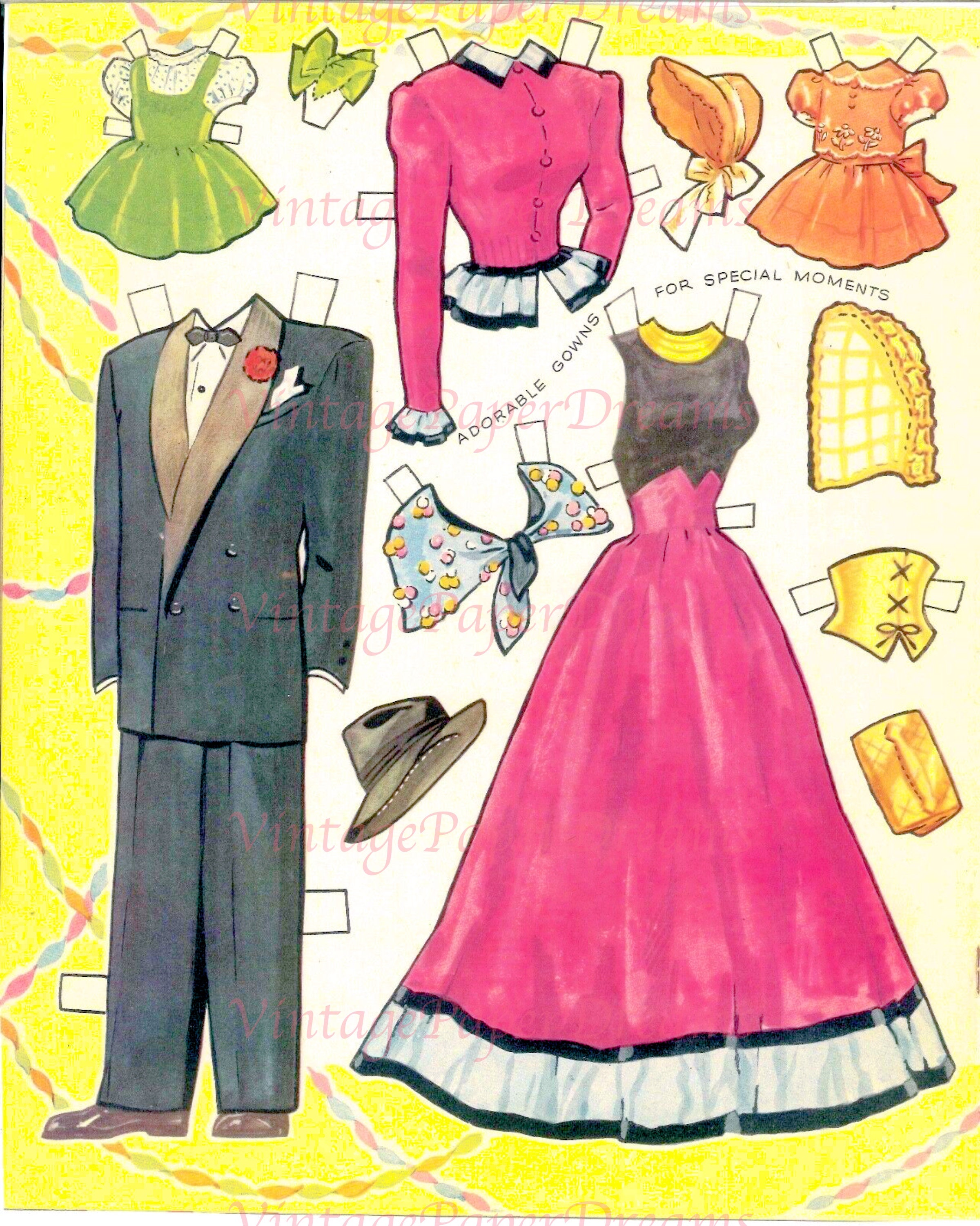Vintage Comic Book Art Printable PDF blondie Paper Dolls 40s 1940s ...