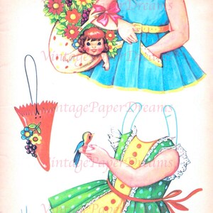 Vintage Paper Doll Printable PDF • sandy Paper Doll JPEG • 50s 1950s ...