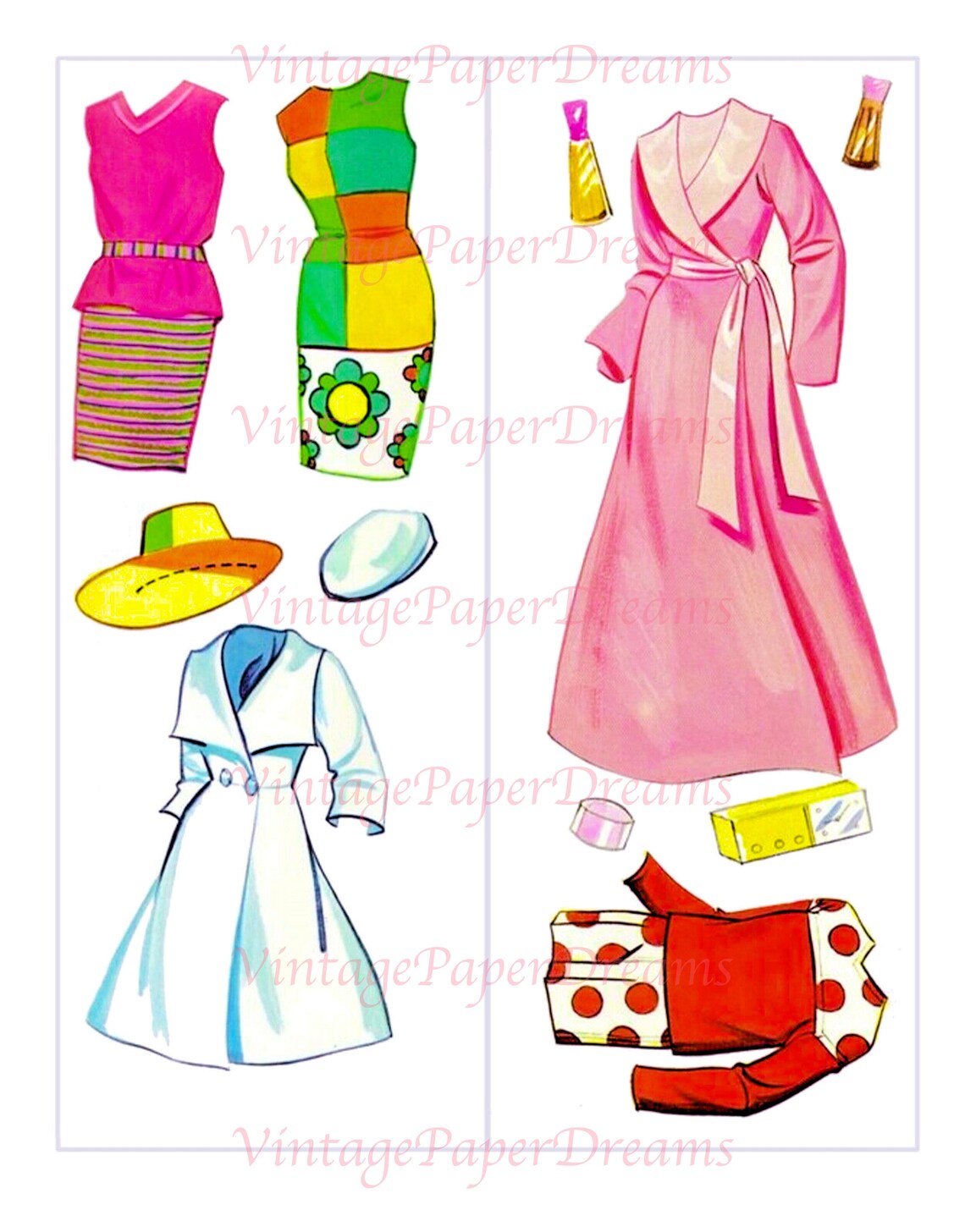 Barbie Paper Doll Printable PDF magic Barbie Paper Doll - Etsy