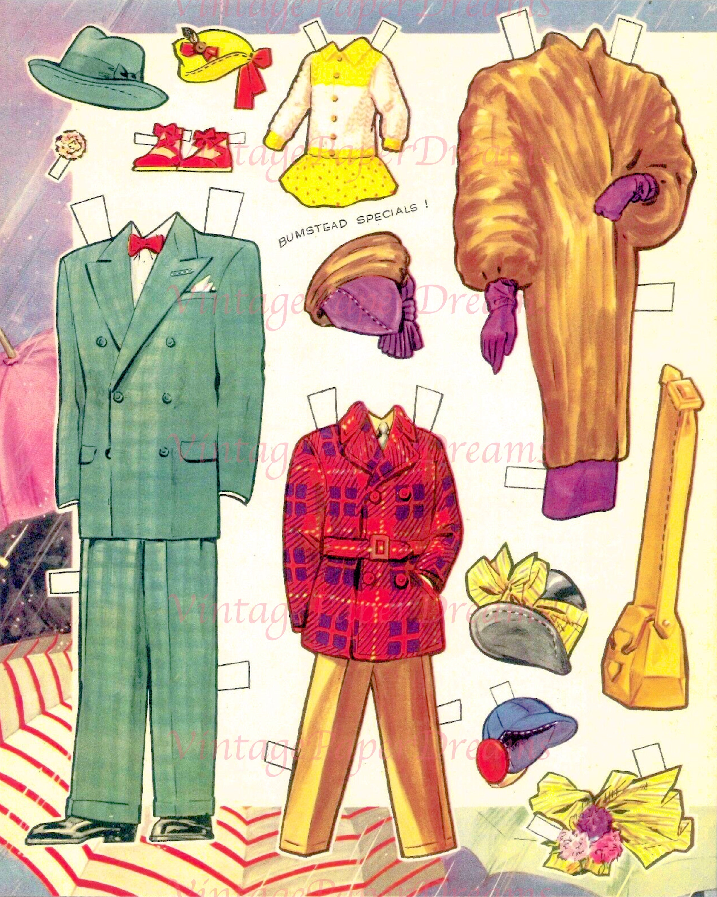 Vintage Comic Book Art Printable PDF blondie Paper Dolls 40s 1940s ...