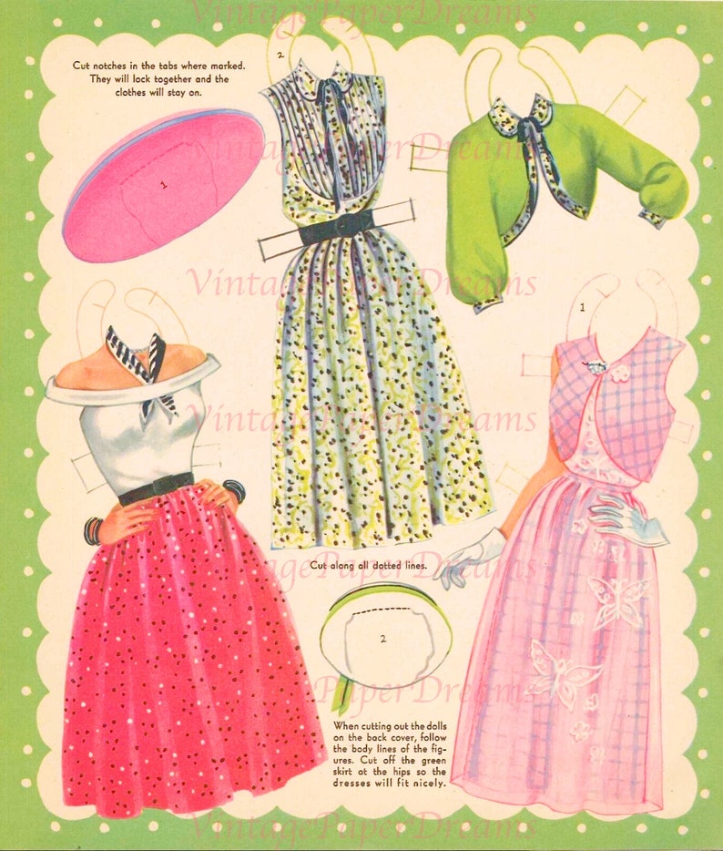 Vintage Paper Doll Printable PDF gale Storm Paper Doll 50s 1950s Blonde Woman Paper Doll