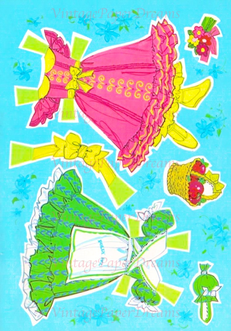 Vintage Paper Doll Printable PDF Midge Paper Dolls 60s Etsy
